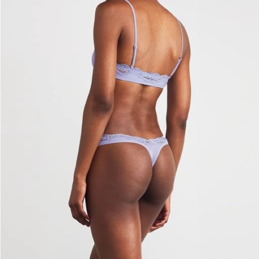 SKIMS FIT EVERYBODY LACE SCOOP BRALETTE S Jupiter - Picture 2 of 2